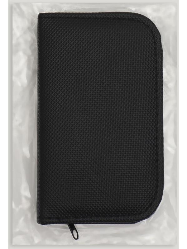 Набор маникюрный, 10 предметов, в футляре, цвет чёрный