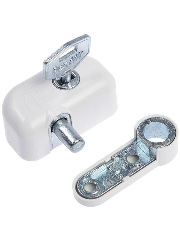 Замок блокирующий для окон Pentilt, с ключом, белый