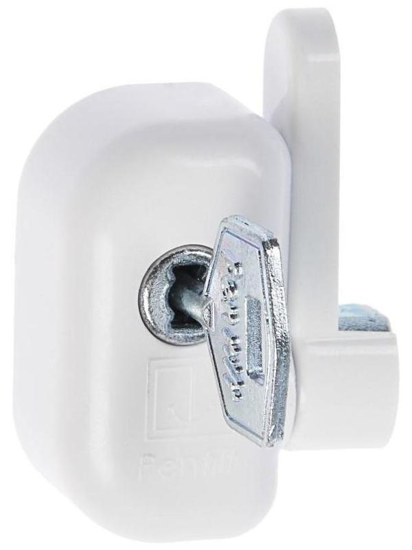 Замок блокирующий для окон Pentilt, с ключом, белый