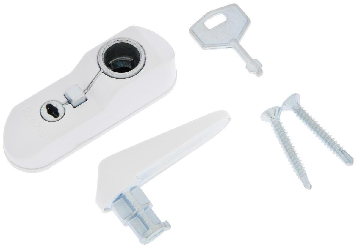 Замок блокирующий для окон Penkid Sash Lock, с ключом, белый