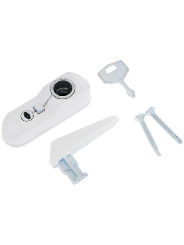 Замок блокирующий для окон Penkid Sash Lock, с ключом, белый