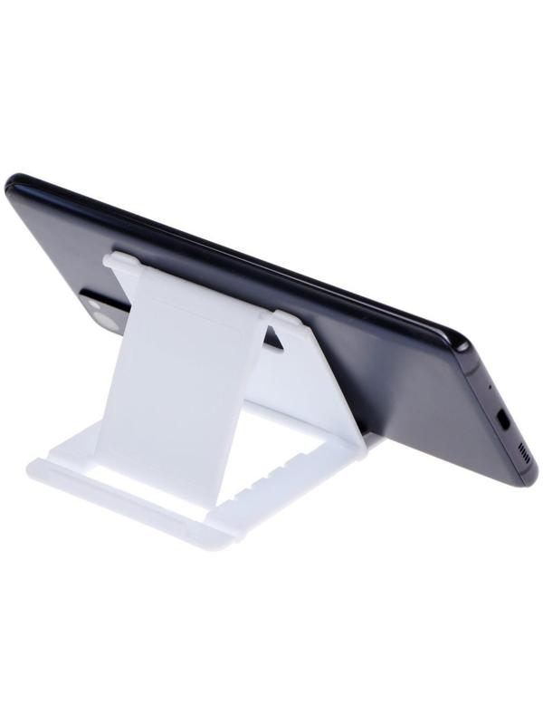 Подставка для телефона LuazON, складная, регулируемая высота, белая