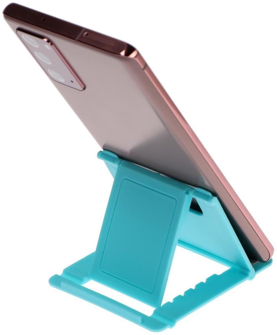 Подставка для телефона LuazON, складная, регулируемая высота, синяя