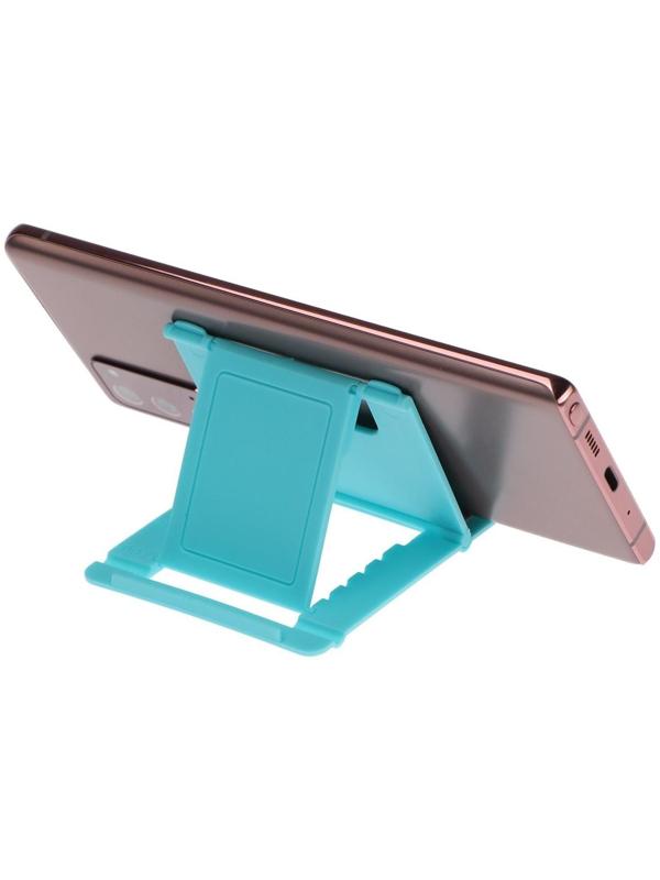 Подставка для телефона LuazON, складная, регулируемая высота, синяя