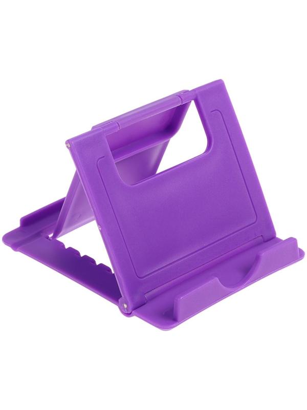 Подставка для телефона LuazON, складная, регулируемая высота, фиолетовая