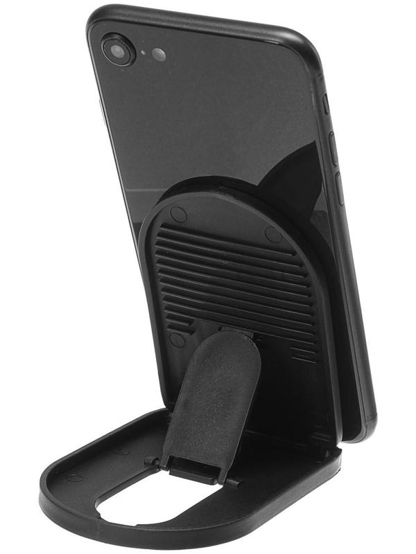 Подставка для телефона LuazON, складная, регулируемая высота, резиновая вставка, чёрная