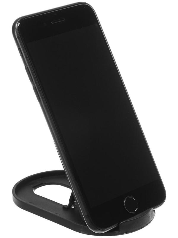 Подставка для телефона LuazON, складная, регулируемая высота, резиновая вставка, чёрная