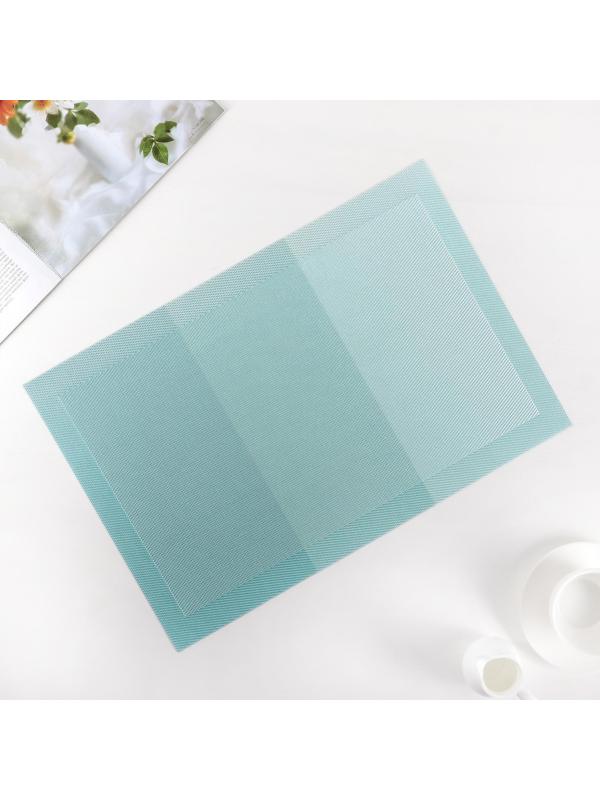 Салфетка сервировочная на стол «Тритон», 45×30 см, цвет бирюзовый