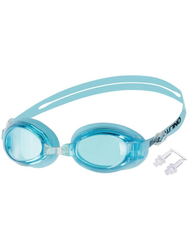 Очки для плавания детские + беруши, цвета микс