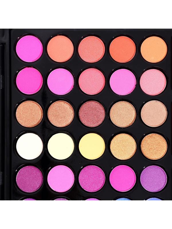 Набор декоративной косметики тени 60 цв., 6 цв румян, 12 бальзамов для губ