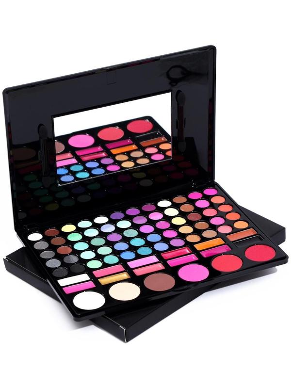 Набор декоративной косметики тени 60 цв., 6 цв румян, 12 бальзамов для губ