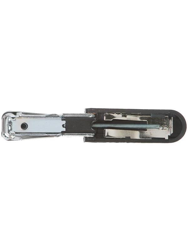 Степлер № 10, до 10 листов, Attomex МИНИ, встроенный антистеплер, чёрный