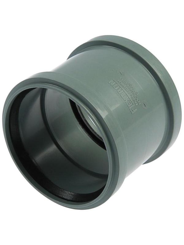 Муфта канализационная FLEXTRON, двухраструбная, внутренняя, d=110 мм