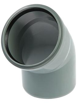 Отвод канализационный FLEXTRON, внутренний, 110 мм, 45°