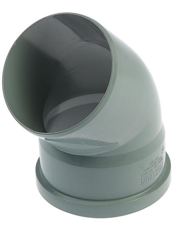 Отвод канализационный FLEXTRON, внутренний, 110 мм, 45°