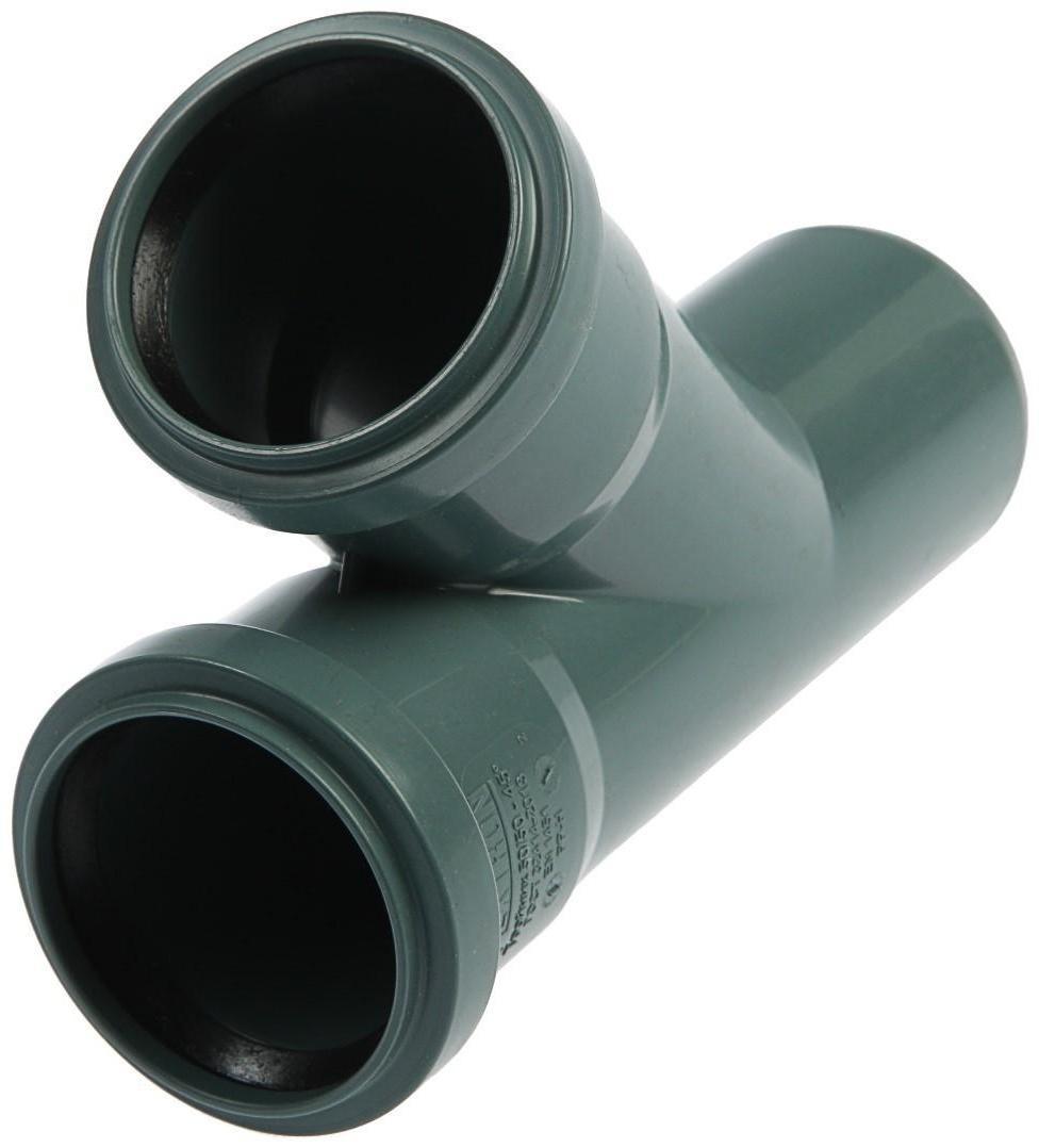 Тройник канализационный FLEXTRON, внутренний, d=50 х 50 мм, 45°