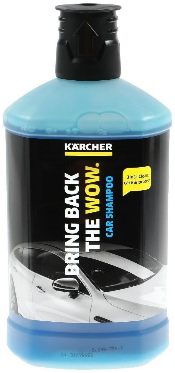 Автошампунь Karcher 3в1 RM 610 (шампунь, воск, блеск), бесконтактный, 1 л, 6.295-750.0