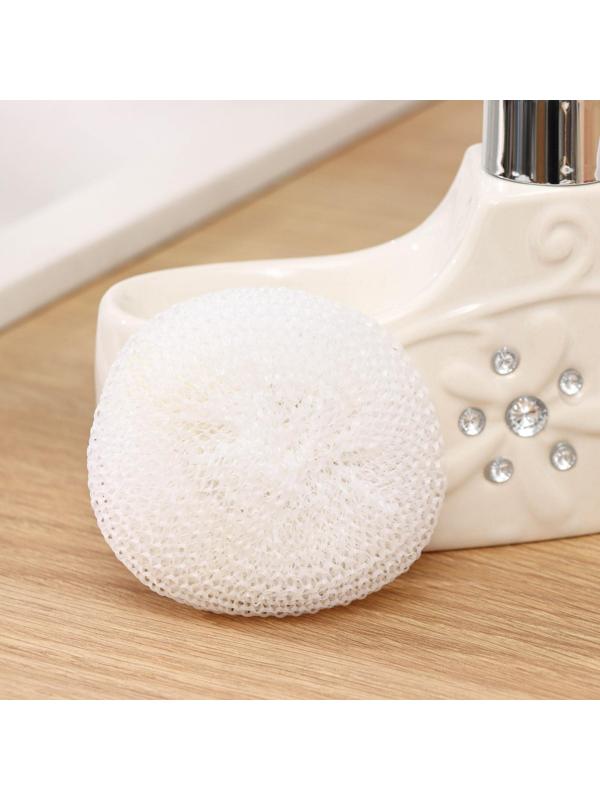 Дозатор для моющего средства с подставкой для губки и щётки Доляна «Блеск», 200 мл