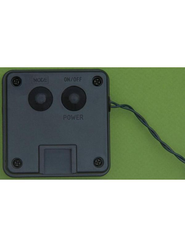 Гирлянда «Нить» 10 м, IP44, тёмная нить, 100 LED, свечение мульти, 2 режима, солнечная батарея