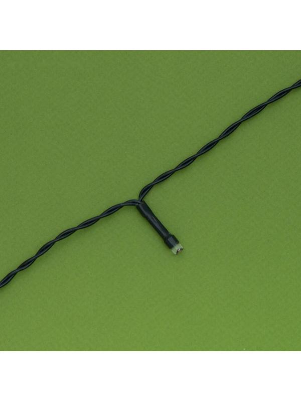 Гирлянда «Нить» 10 м, IP44, тёмная нить, 100 LED, свечение мульти, 2 режима, солнечная батарея