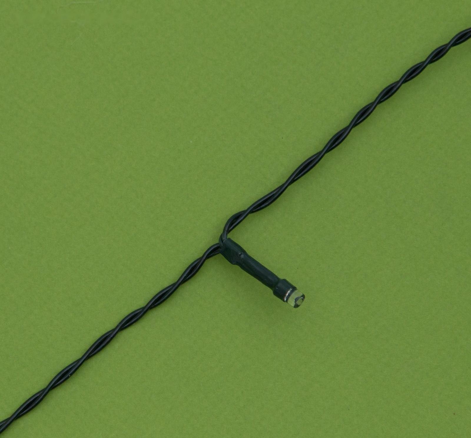 Гирлянда «Нить» 10 м, тёмная нить, 100 LED, свечение синее, 2 режима, солнечная батарея