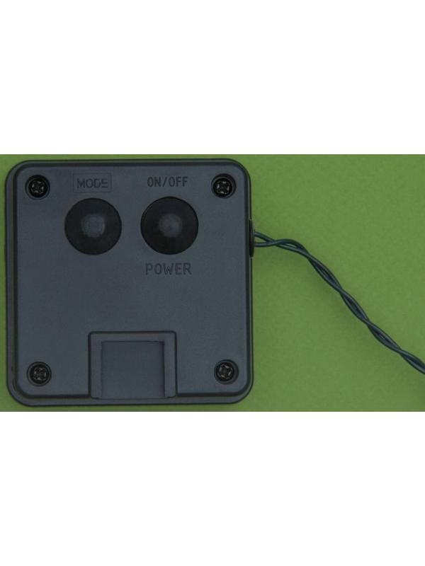 Гирлянда «Нить» 10 м, тёмная нить, 100 LED, свечение синее, 2 режима, солнечная батарея