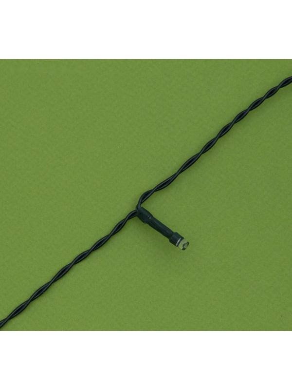 Гирлянда «Нить» 10 м, тёмная нить, 100 LED, свечение синее, 2 режима, солнечная батарея