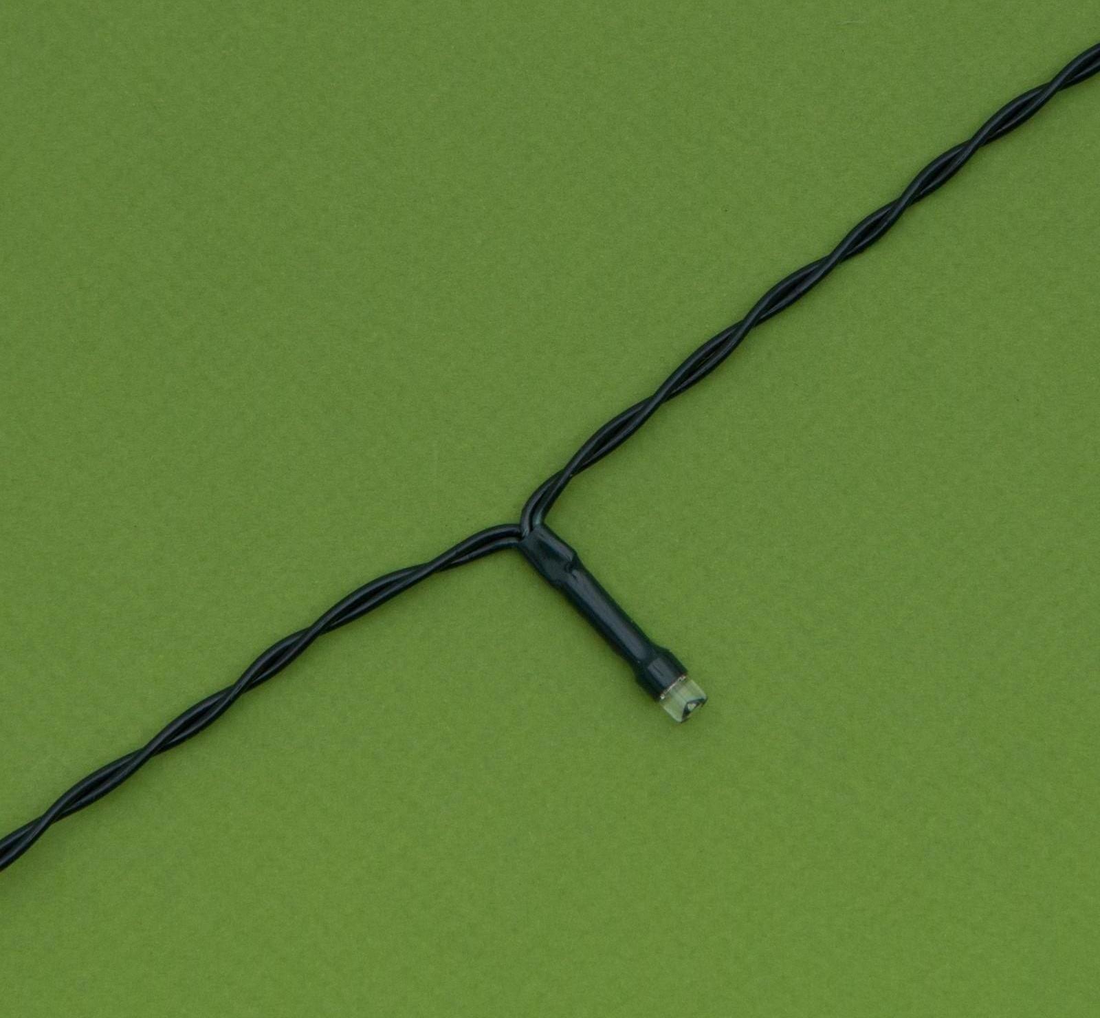 Гирлянда «Нить» 10 м, IP44, тёмная нить, 100 LED, свечение зелёное, 2 режима, солнечная батарея