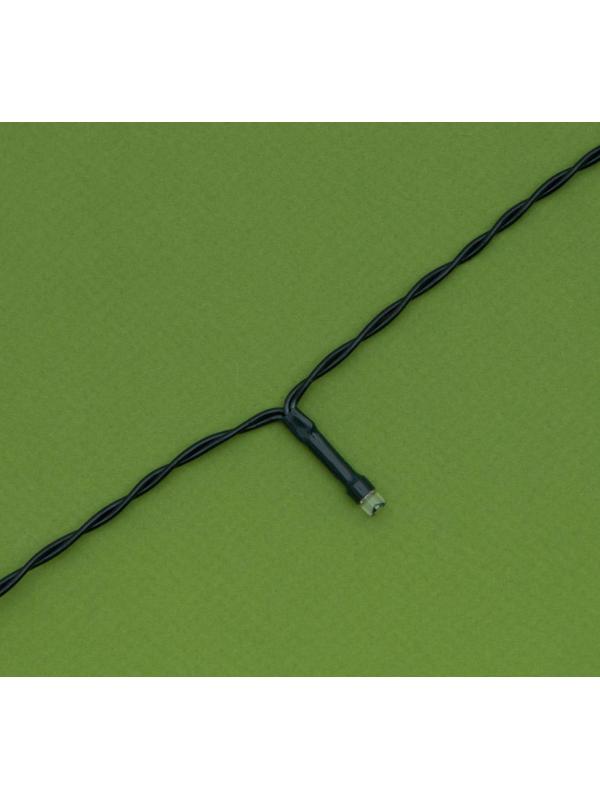 Гирлянда «Нить» 10 м, IP44, тёмная нить, 100 LED, свечение зелёное, 2 режима, солнечная батарея