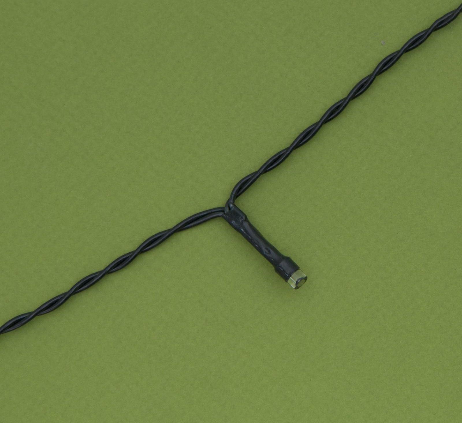 Гирлянда «Нить» 20 м, IP44, тёмная нить, 200 LED, свечение белое, 2 режима, солнечная батарея