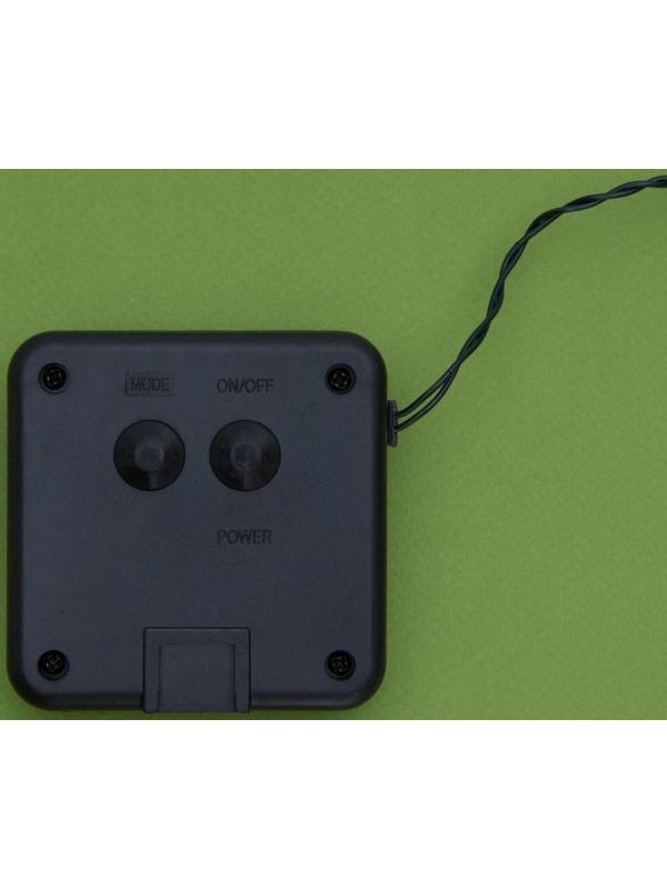 Гирлянда «Нить» 20 м, IP44, тёмная нить, 200 LED, свечение белое, 2 режима, солнечная батарея