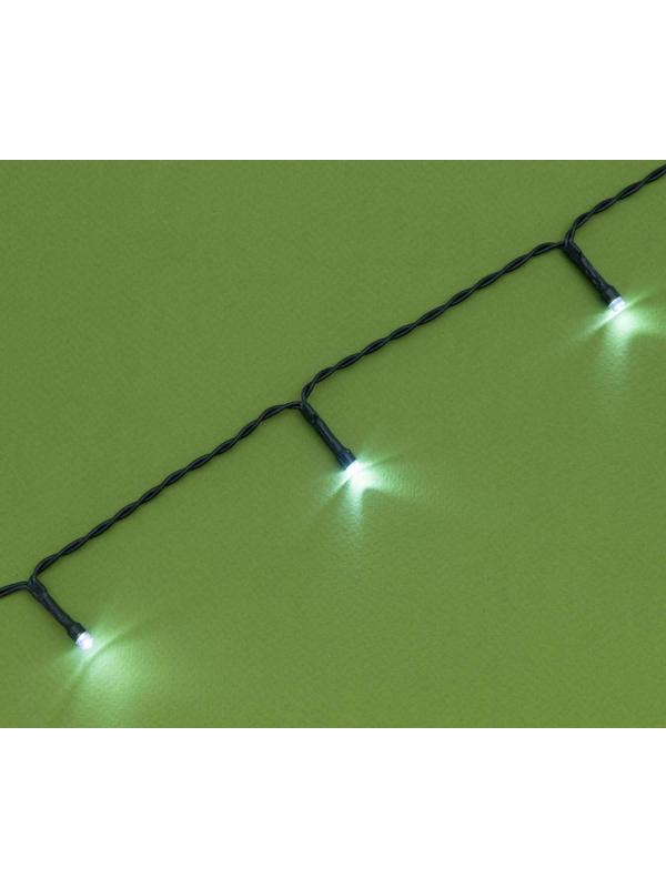Гирлянда «Нить» 20 м, IP44, тёмная нить, 200 LED, свечение белое, 2 режима, солнечная батарея