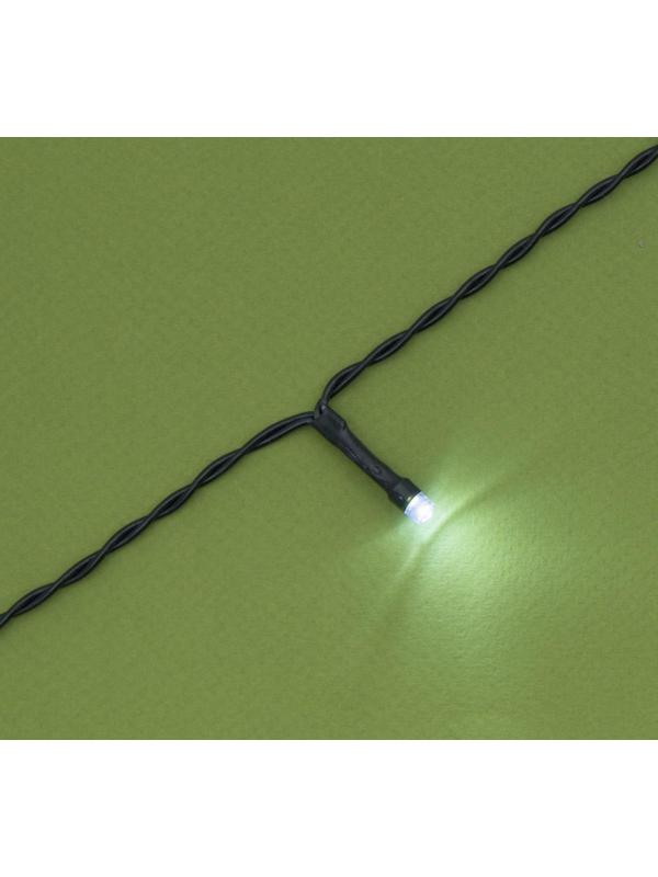 Гирлянда «Нить» 20 м, IP44, тёмная нить, 200 LED, свечение белое, 2 режима, солнечная батарея