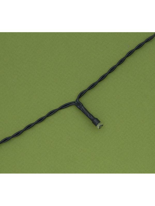 Гирлянда «Нить» 20 м, IP44, тёмная нить, 200 LED, свечение белое, 2 режима, солнечная батарея