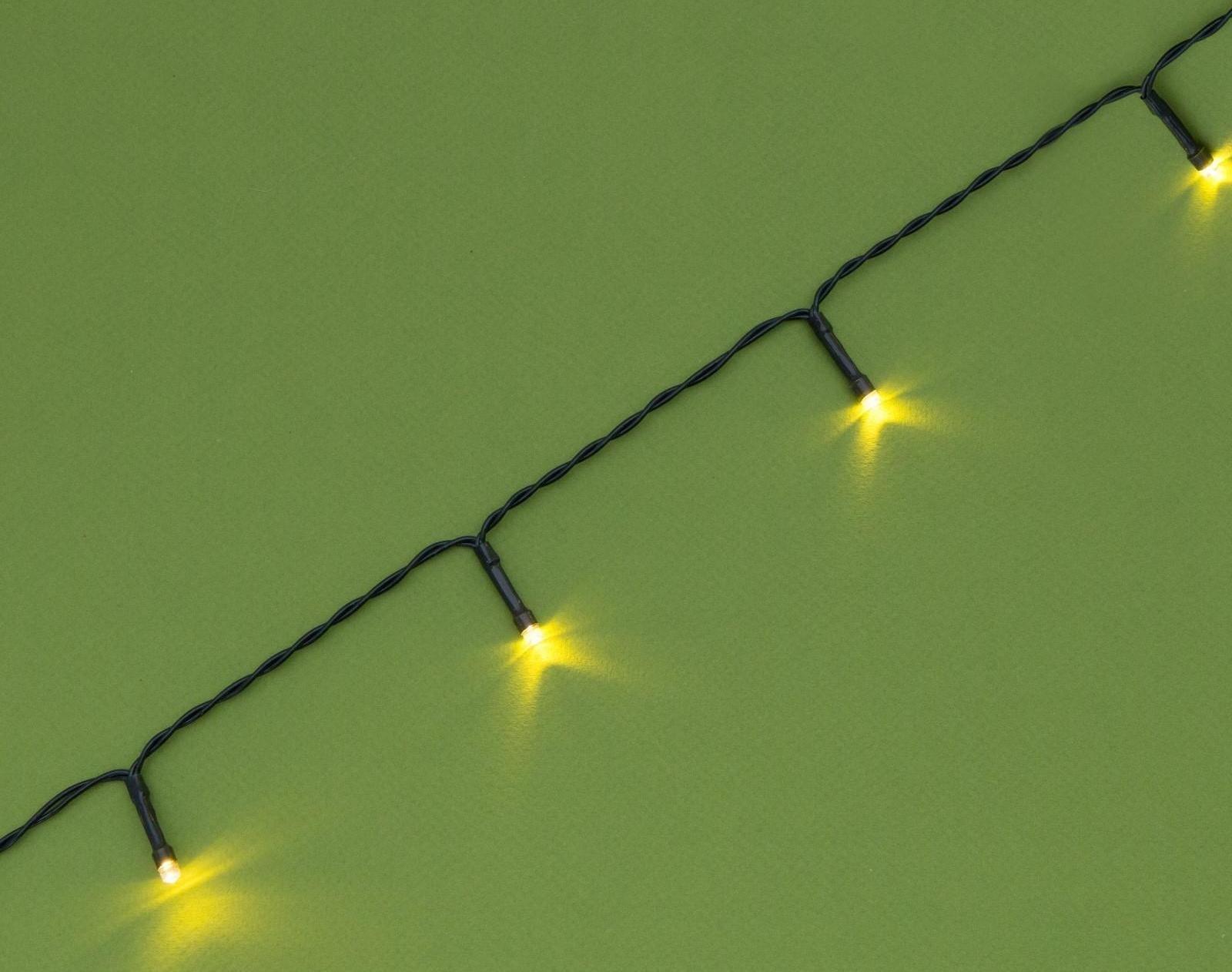 Гирлянда «Нить» 20 м, тёмная нить, 200 LED, свечение тёплое белое, 2 режима, солнечная батарея