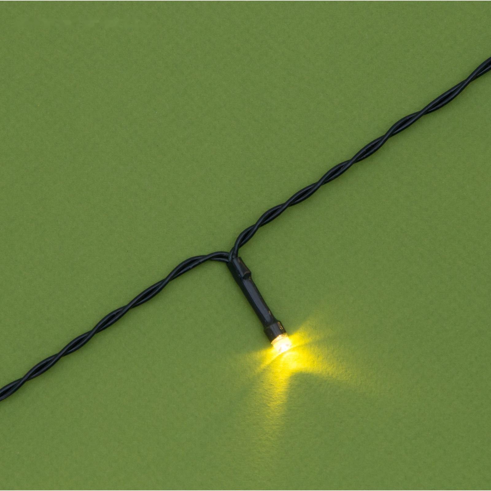 Гирлянда «Нить» 20 м, тёмная нить, 200 LED, свечение тёплое белое, 2 режима, солнечная батарея