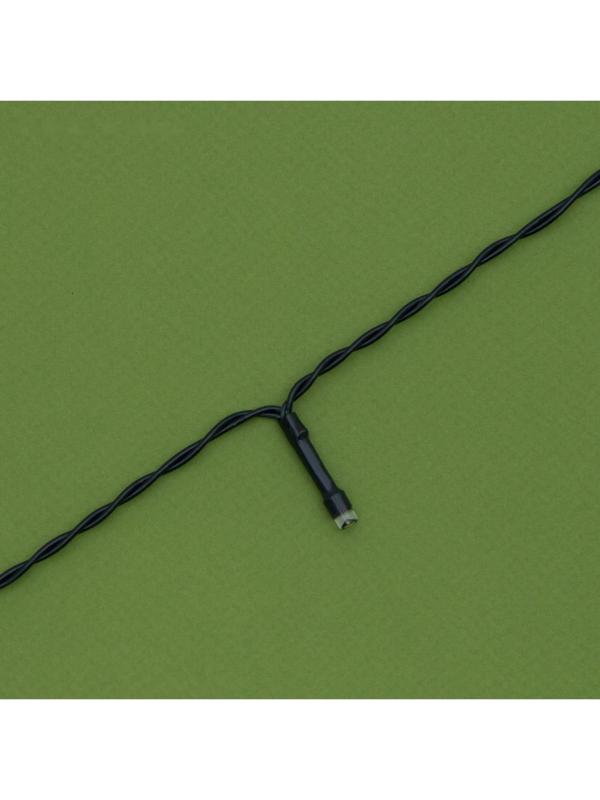 Гирлянда «Нить» 20 м, тёмная нить, 200 LED, свечение тёплое белое, 2 режима, солнечная батарея