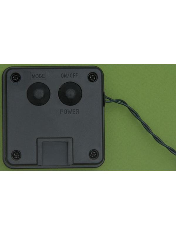 Гирлянда «Нить» 4.5 м с насадками «Лилии», тёмная нить, 30 LED, свечение белое, 2 режима, солнечная батарея