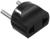 Переходник, 10 А, евро, круглый, 250 В, черный, 1 шт.