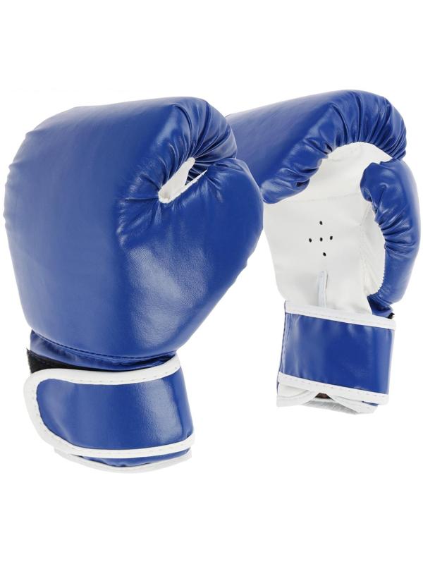 Перчатки боксёрские детские, цвет синий