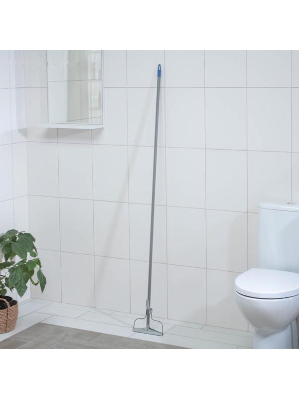 Тряпкодержатель, металлический черенок 150 см, 19×2×150 см, цвет МИКС