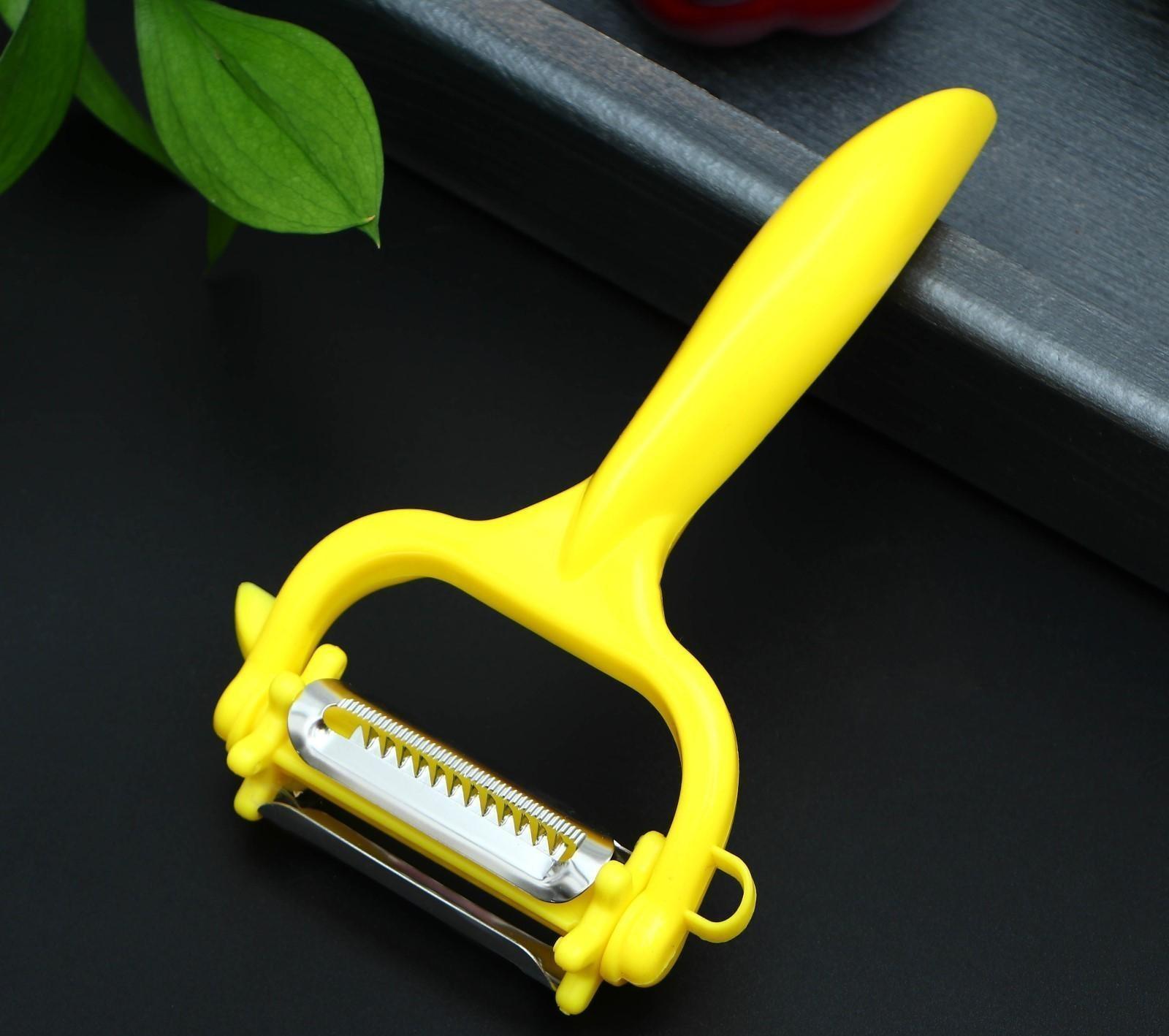 Овощечистка многофункциональная Доляна, 16×9 см, цвет МИКС