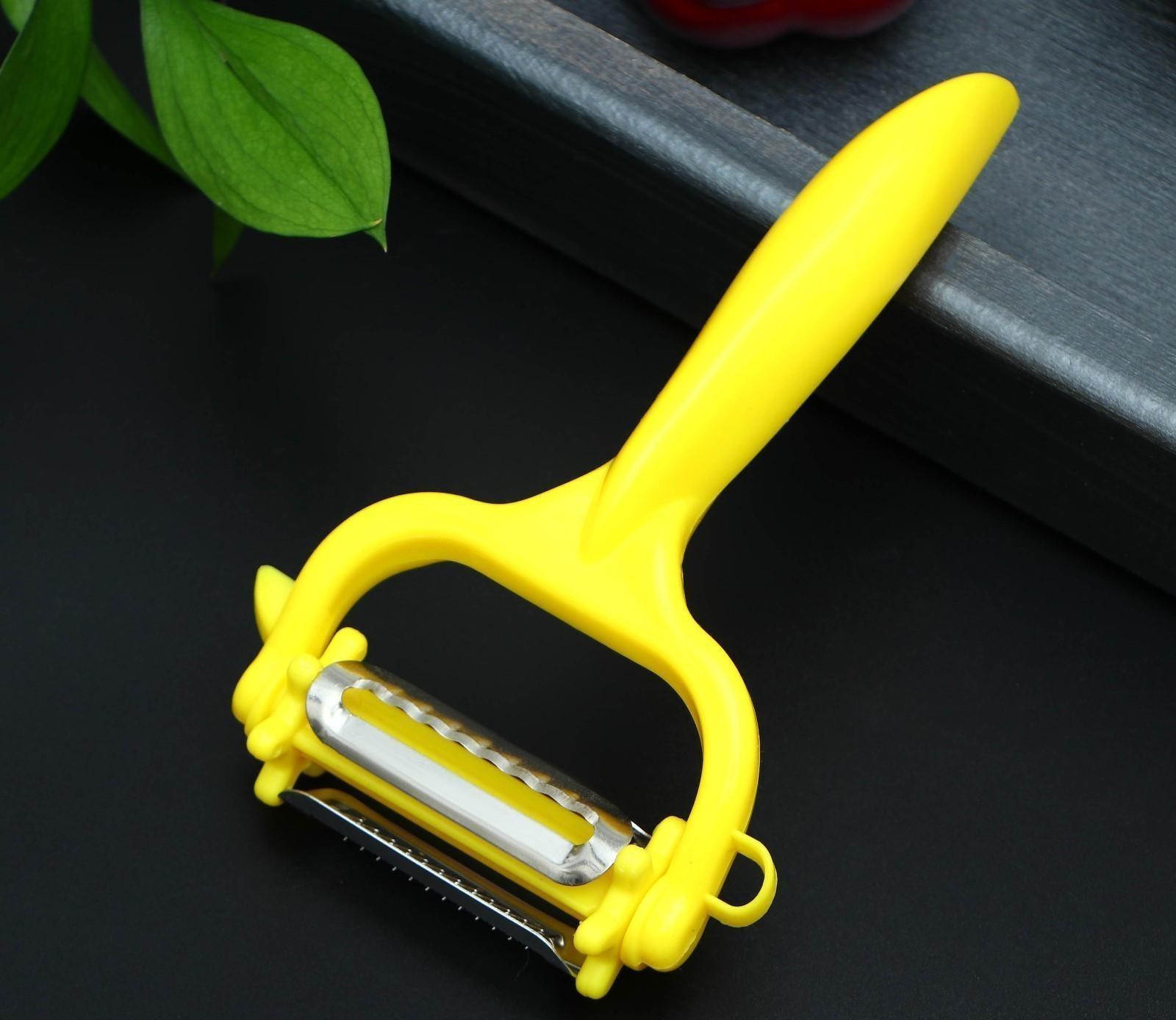 Овощечистка многофункциональная Доляна, 16×9 см, цвет МИКС