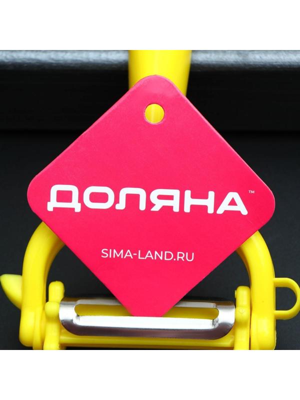 Овощечистка многофункциональная Доляна, 16×9 см, цвет МИКС