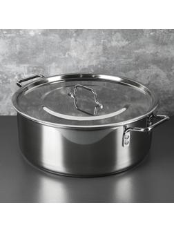 Кастрюля «Общепит», 16 л, d=40 см, h=15 см, металлическая крышка, с теплораспределительным слоем