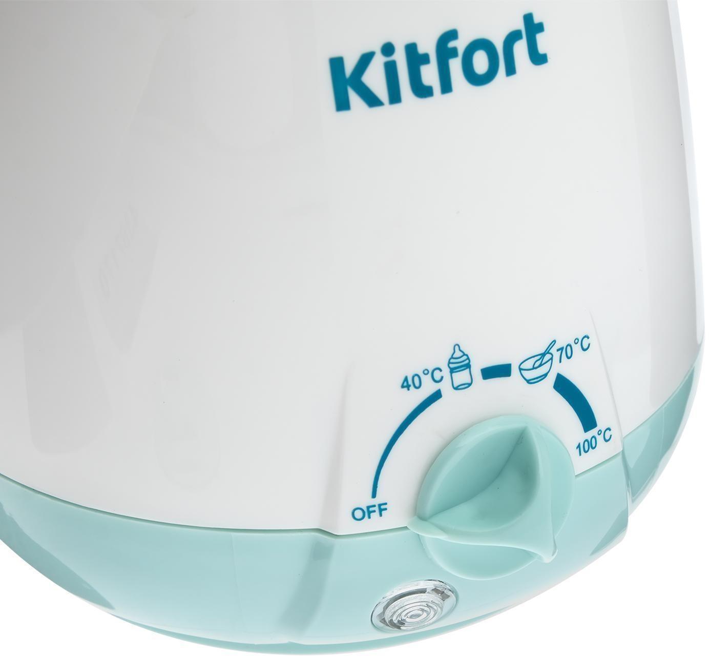 Подогреватель для бутылочек Kitfort КТ-2301, 100 Вт, 3 режима, 40/70/100 °С, белый