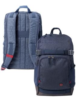 Рюкзак молодёжный Wenger, 45 x 25 x 30 см, 24л, полиэстер, синий