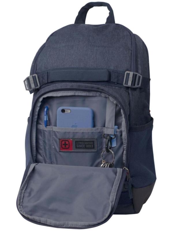 Рюкзак молодёжный Wenger, 45 x 25 x 30 см, 24л, полиэстер, синий