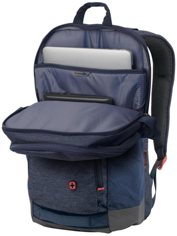 Рюкзак молодёжный Wenger, 45 x 25 x 30 см, 24л, полиэстер, синий