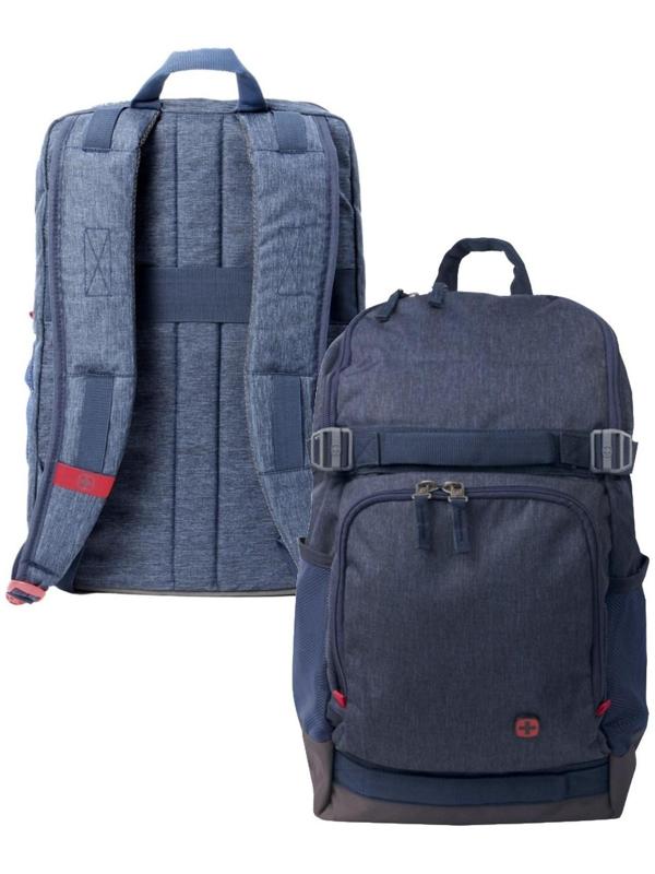 Рюкзак молодёжный Wenger, 45 x 25 x 30 см, 24л, полиэстер, синий